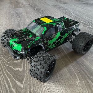 Black and Green RC Monster Truck